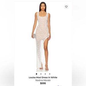 NADINE MERABI Louisa White Dress
